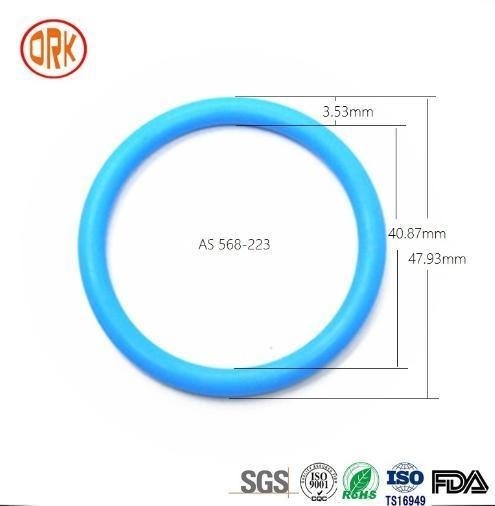 0.5mm - 1000mm 568 Blauwe siliconen afdichting rubber ring RoHS rubber platte O-ringen