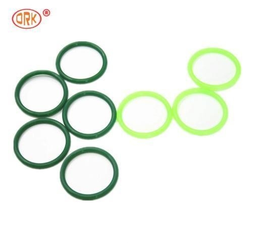 Groene goed verlengde afdichtingen FDA Wras LFGB gecertificeerde voedselkwaliteit siliconen O-ring met temperatuur -60- 350 graden