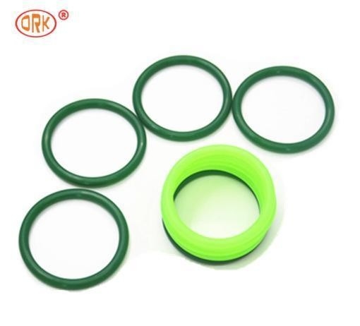 Groene goed verlengde afdichtingen FDA Wras LFGB gecertificeerde voedselkwaliteit siliconen O-ring met temperatuur -60- 350 graden