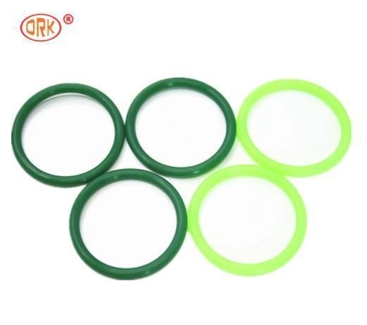 Groene goed verlengde afdichtingen FDA Wras LFGB gecertificeerde voedselkwaliteit siliconen O-ring met temperatuur -60- 350 graden