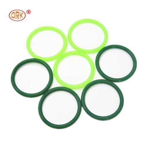Groene goed verlengde afdichtingen FDA Wras LFGB gecertificeerde voedselkwaliteit siliconen O-ring met temperatuur -60- 350 graden