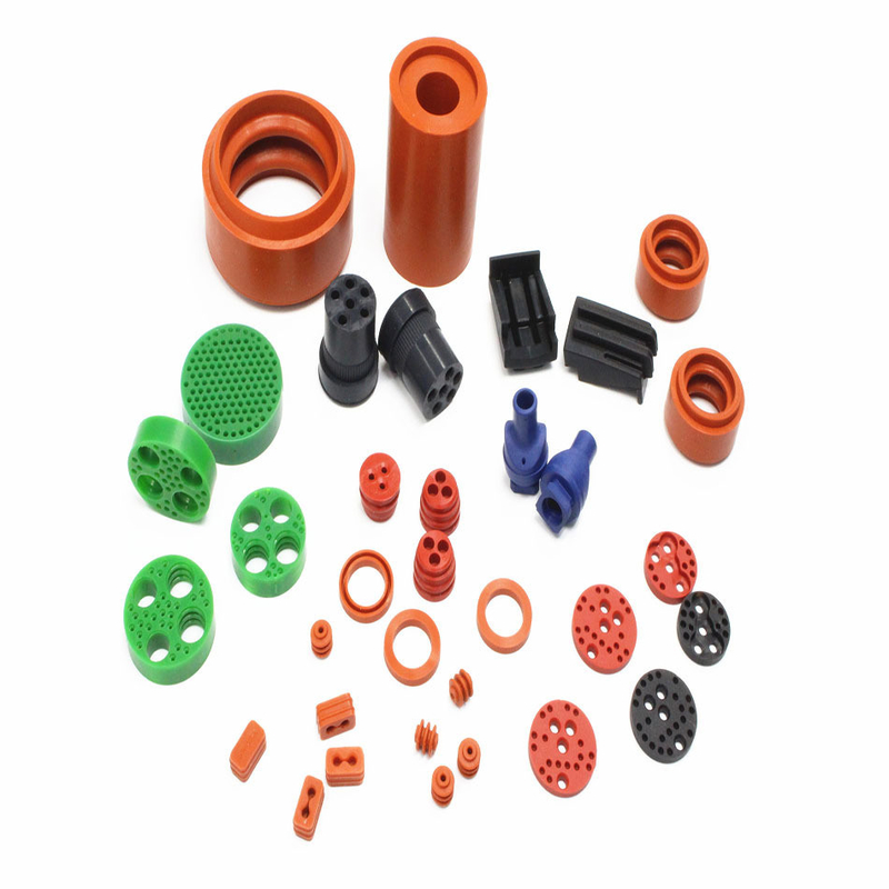 Op maat gevormde EPDM NBR FPM FKM Silicone CR CP SBR Rubber Stopper Tube Cap Seals