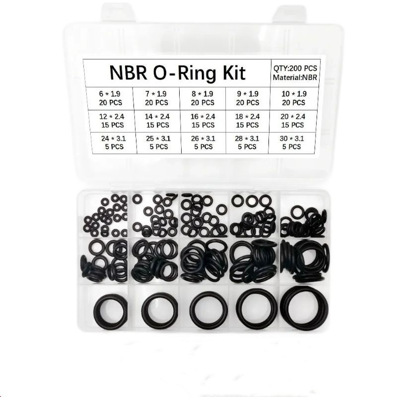NBR 90 Rubber O-Ring Seal Kit Box Set voor OEM/ODM Aanvaardbare efficiëntie en standaard