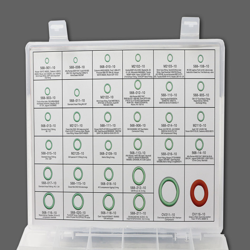 ORK 382pcs/386pcs/407pcs/408pcs Fkm of Nbr Rubber O-Ring Seals Box/Kit voor het verzegelen
