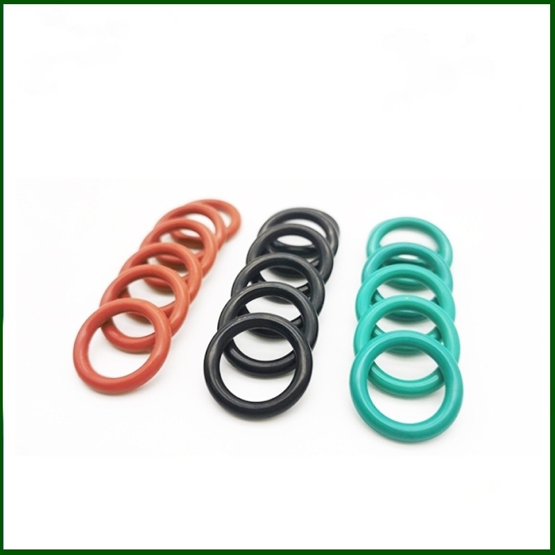 Custom High Precision Industrial EPDM Silicone Rubber O-Ring Seals voor logo branding