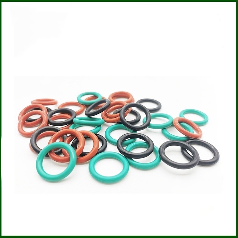 Custom High Precision Industrial EPDM Silicone Rubber O-Ring Seals voor logo branding