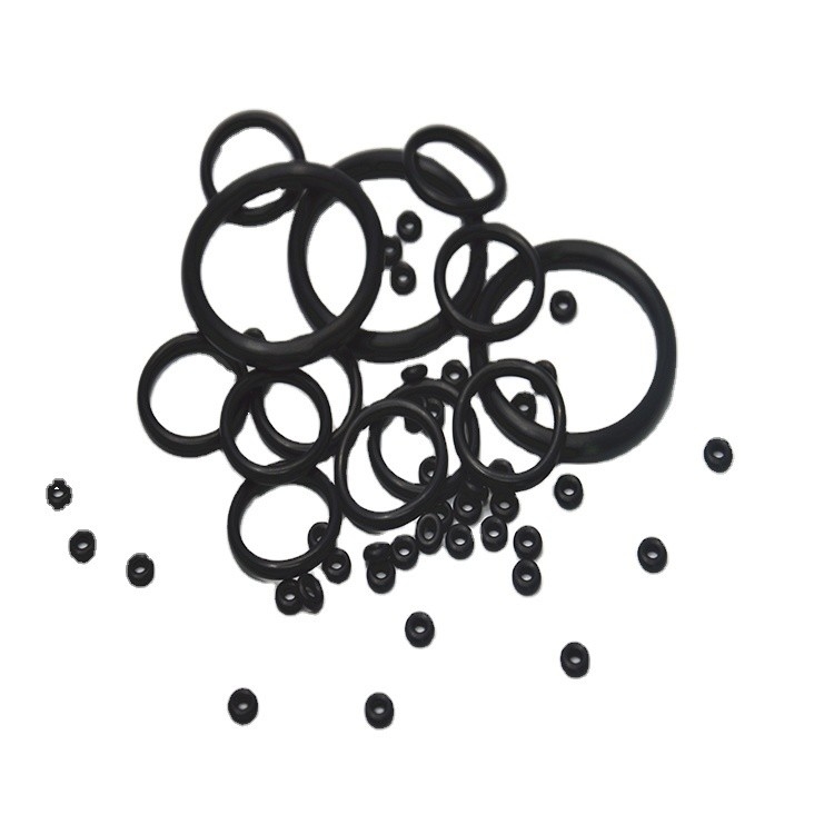 Zwarte siliconen rubber O-ringe voor auto micro siliconen afdichtingen volgens tekening afmetingen