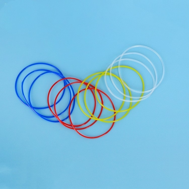 REACH gecertificeerde op maat gemaakte siliconen O-ring in rood en zwart met hittebestendige afdichtingen