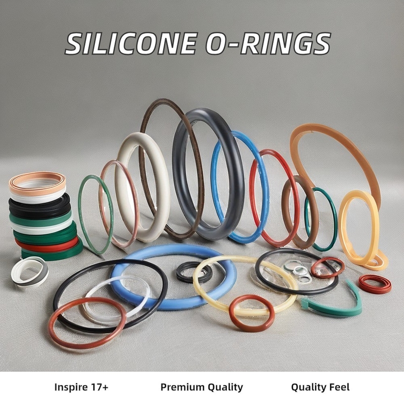 Gepersonaliseerde verwerking van hoogtemperatuur NBR FKM silicium O-ring afdichtingen voor rubberproducten