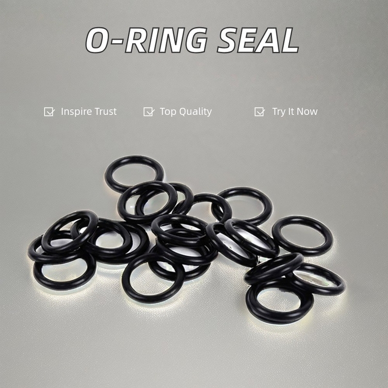 Gepersonaliseerde verwerking van hoogtemperatuur NBR FKM silicium O-ring afdichtingen voor rubberproducten