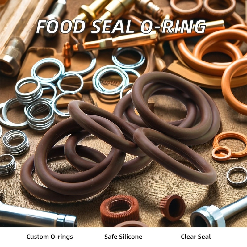 ORK olie- en slijtagebestendige O-ringen AEM/EPDM/FKM/NBR rubber afdichtingen voor mechanische toepassingen