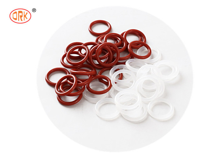 Duurzaam medisch rubber rood doorzichtig siliconen een O-ring grootte voor stofvrije en schokabsorberende toepassingen