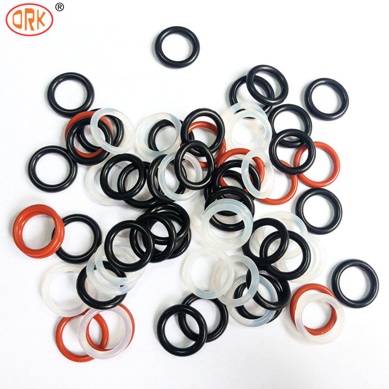 RoHS-compliant plastic buis rubber zegel kleurrijk siliconen O ring Epdm materiaal FKM NBR