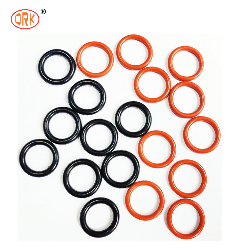 RoHS-compliant plastic buis rubber zegel kleurrijk siliconen O ring Epdm materiaal FKM NBR